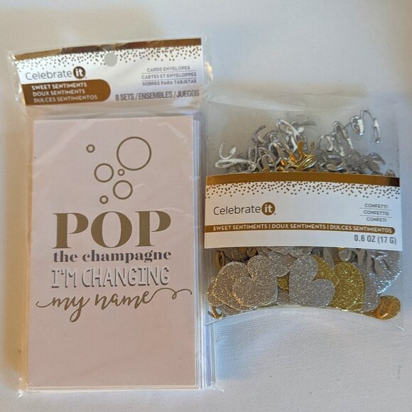 NWT Bachelorette Invites Table Scatter Wedding Reception Hen Party Celebrate It - Picture 1 of 10